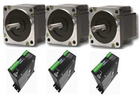 Stepping motor Nema 42   & Drive 80-220V 7.8A x 3 UNITS